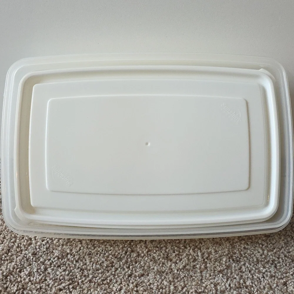 Stackable Food Storage Containers - White